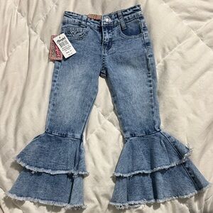 Stylish Bell Bottom Toddler Jeans